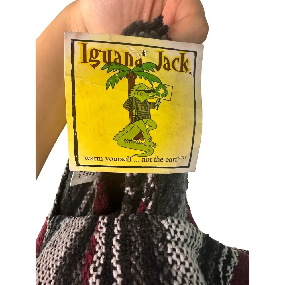Iguana Jack Woven Pullover Hoodie Size Men's XL NWT